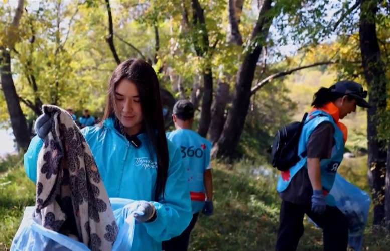 волонтёры, уборка, акция