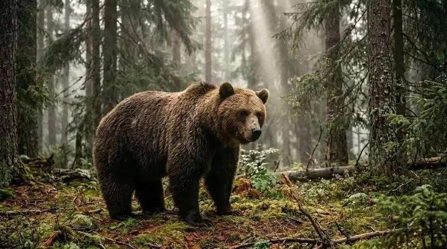 медведь в лесу
