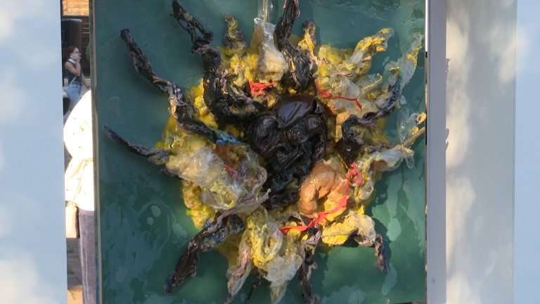 Арт-объекты из вторсырья представили на выставке "Байкальская эволюция: люди и смыслы" в Иркутске