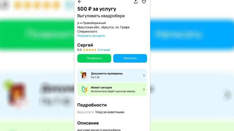Услуги по выгулу квадроберов появились в Иркутске