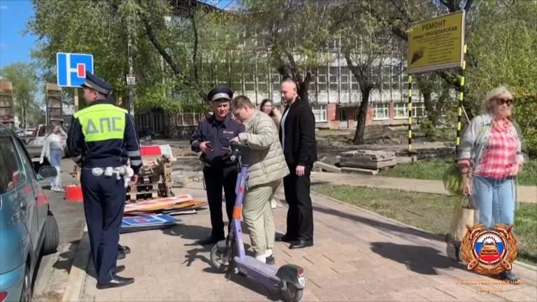 Нарушающих правила движения любителей электросамокатов начали штрафовать в Иркутске