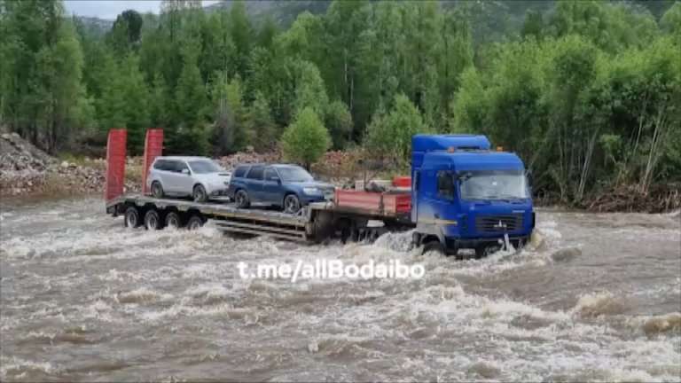 Автомобильное сообщение восстановлено с Бодайбо