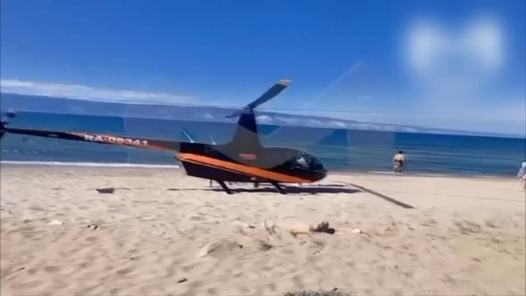 Вертолётчиков оштрафовали за посадку на Сарайском пляже острова Ольхон