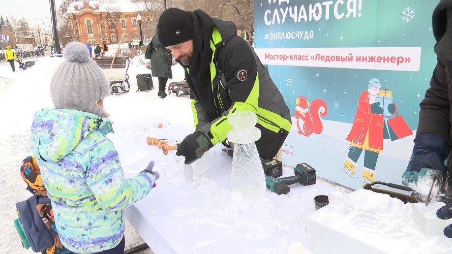 Тысячи жителей Иркутской области посетили ледовые городки в новогодние праздники