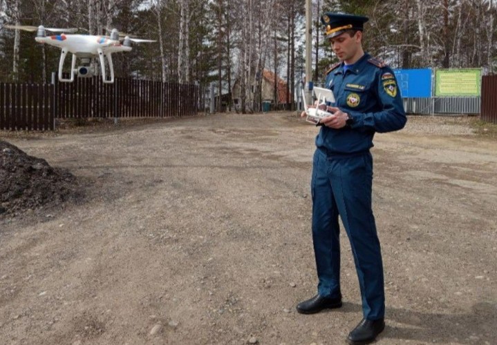 Беспилотники помогают бороться с пожарами в садоводствах Приангарья