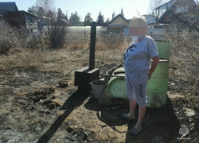 Дачница в Зиме устроила пожар на приусадебном участке