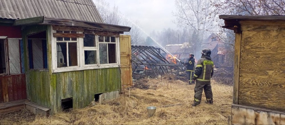 Крупный пожар уничтожил 30 дачных участков в Братском районе