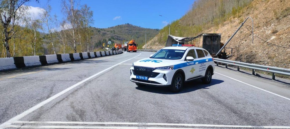 Движение транспорта ограничили на трассе «Р-258-Байкал» вблизи Култука