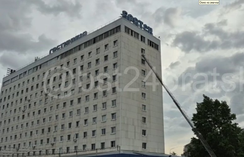 47 человек эвакуировались из горящей гостиницы в Братске
