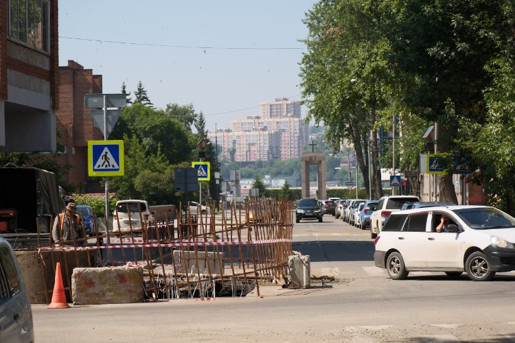 Комплексный ремонт улицы Российской стартовал в Иркутске