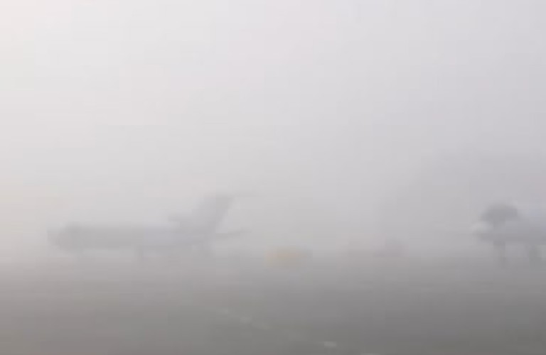 Утренний туман нарушил график работы аэропортов Иркутска и Братска