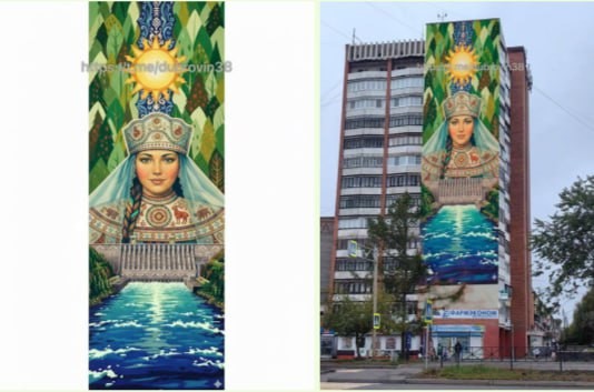 В Братске обсуждают создание масштабного мурала «Красавица Ангара»