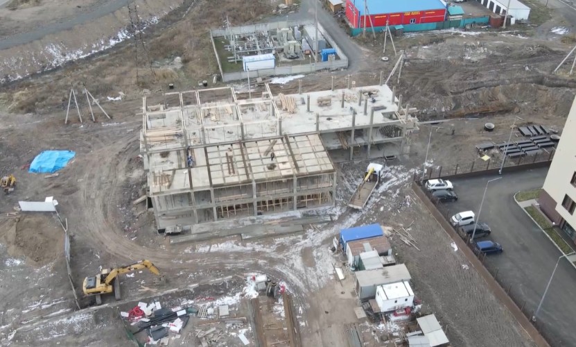 В новой школе искусств в Тулуне строят второй этаж