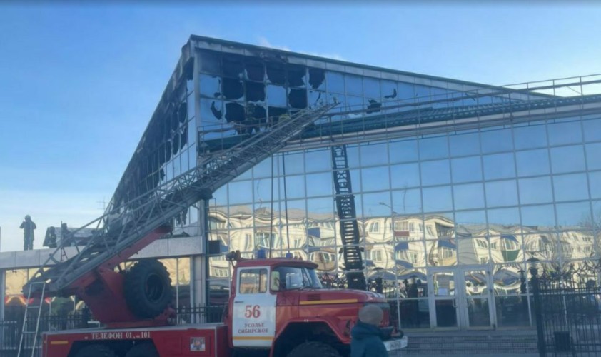На пожаре в ТЦ «Хамелеон» Усолья-Сибирского никто не пострадал