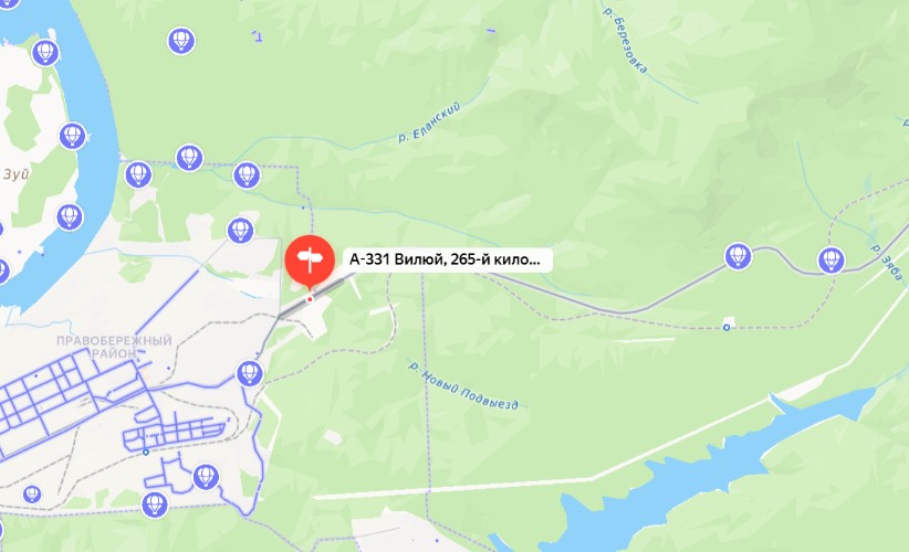 Участок трассы «Вилюй» под Братском перекрыт из-за гололёда