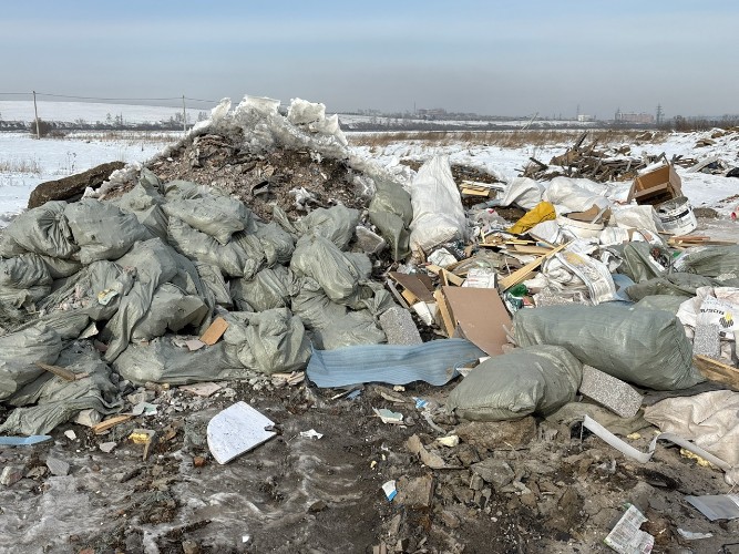 Свалку строительного мусора ликвидировали в Ольхонском районе