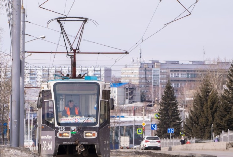 Движение трамваев маршрута №5 остановлено в Иркутске