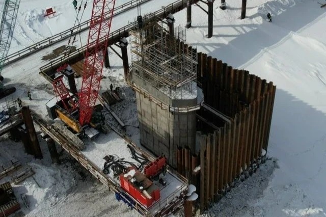 Строительство 6-километрового моста через Витим идёт полным ходом