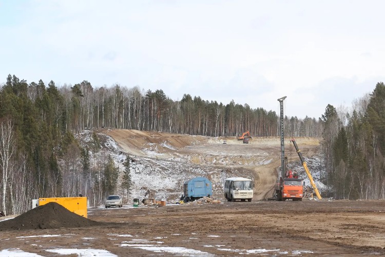 В Тулунском районе активно строят 11-километровый обход села Шерагул