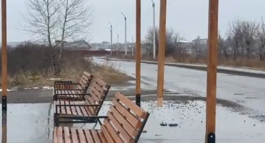 Вандалы сломали опору на новой площадке острова Варничный в Усолье-Сибирском