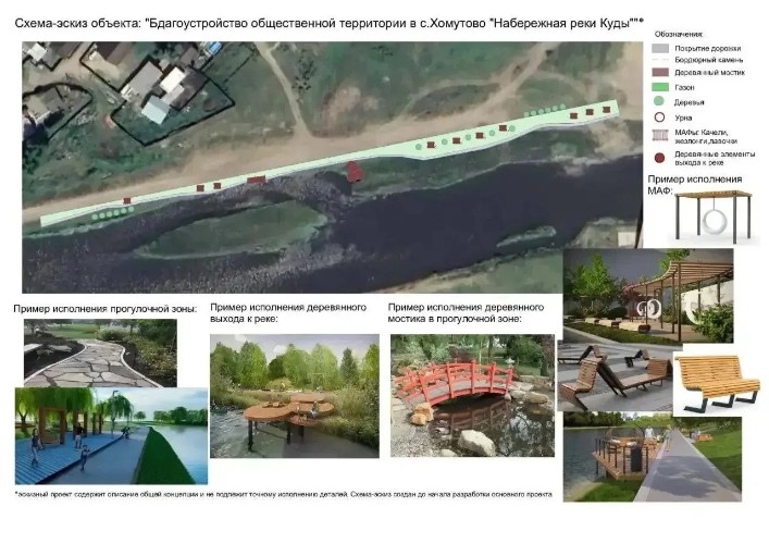 Благоустройство набережной реки Куды началось в селе Хомутово