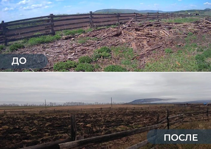 Владельцы сельхозземли в Осинском районе досрочно убрали свалку древесных отходов