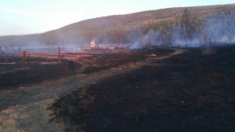 СЕЛО СПОЛОШИНО ПРАКТИЧЕСКИ СГОРЕЛО В КИРЕНСКОМ РАЙОНЕ