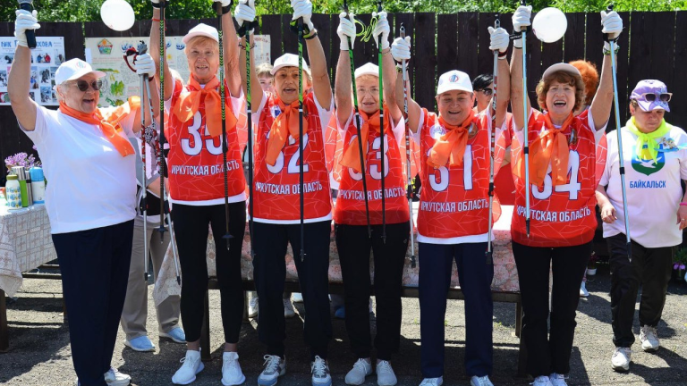 Региональный фестиваль скандинавской ходьбы прошёл в Иркутске