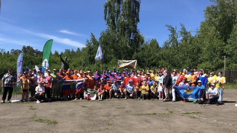 Большой фестиваль северной скандинавской ходьбы прошел в Братском районе
