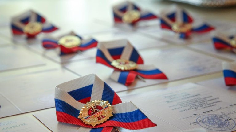 В Усть-Кутском районе впервые торжественно вручили значки ГТО