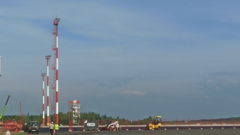 Новый перрон аэропорта Братск оснастили современным освещением