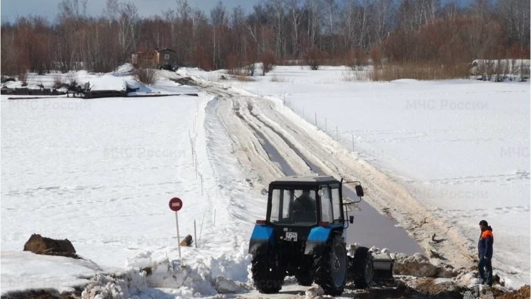 Ледовую переправу через Иркут закрыли в Шелеховском районе