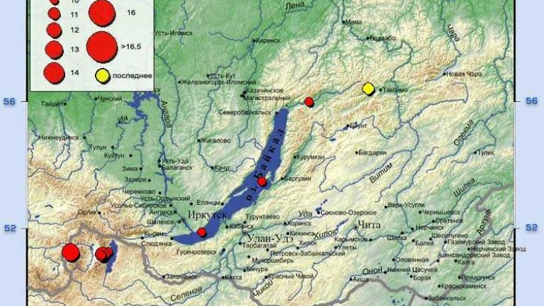 Жители Бодайбо могли ощутить землетрясение в 3-4 балла днём 16 марта