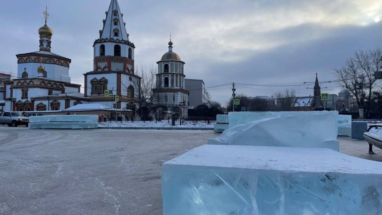 Ледовые копии казачьего струга и арки цесаревича появятся на Нижней набережной Иркутска