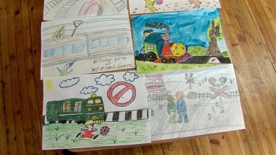 Конкурс детских рисунков о безопасности на железной дороге прошёл в Иркутске