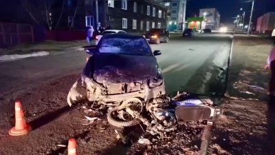 Двое подростков на мотоцикле пострадали при столкновении с иномаркой в Тайшетском районе