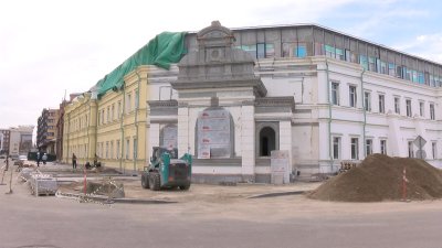 Восстановление Курбатовских бань на Цесовской набережной в Иркутске вышло на завершающий этап