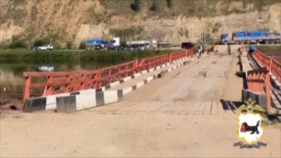 Понтонный мост вновь повреждён в Жигаловском районе