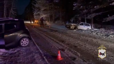 Женщина-водитель погибла при столкновении двух автомобилей на трассе Ангарск – Тальяны