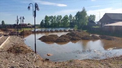 Уровень реки Киренги на севере Иркутской области начал снижаться