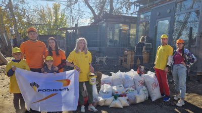 100 килограммов корма передали приюту для кошек и собак волонтёры Ангарска