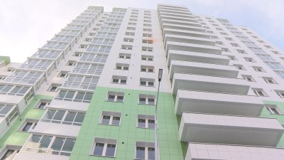 Картинами украсили подъезды многоэтажных домов нового жилого комплекса в Иркутске