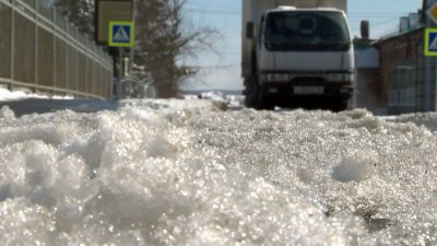 9-балльные пробки образовались на магистралях Иркутска после снегопада