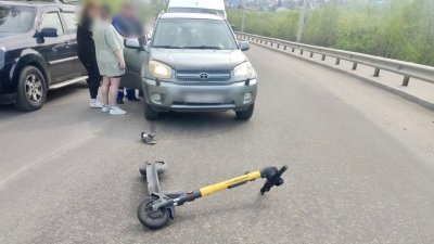 Подросток на электросамокате пострадал в ДТП в Иркутске