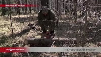 В районе Байкальского тракта проходит подготовка лесов к пожароопасному сезону
