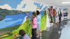 Красочное панно создали волонтёры в доме престарелых в Иркутске