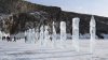 Ледяной парк создали скульпторы на Ольхоне 