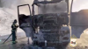 Фура сгорела на трассе «Сибирь» в Заларинском районе